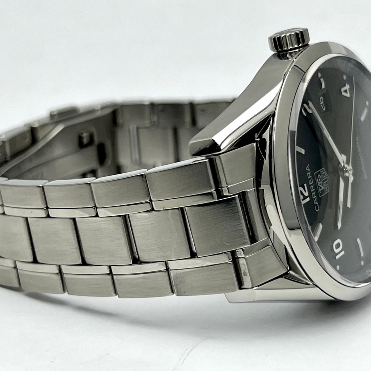 TAG Heuer Carrera Calibre 5 WV211B.BA0787 (Unknown (random serial)) - Black dial 39 mm Steel case (5/8)
