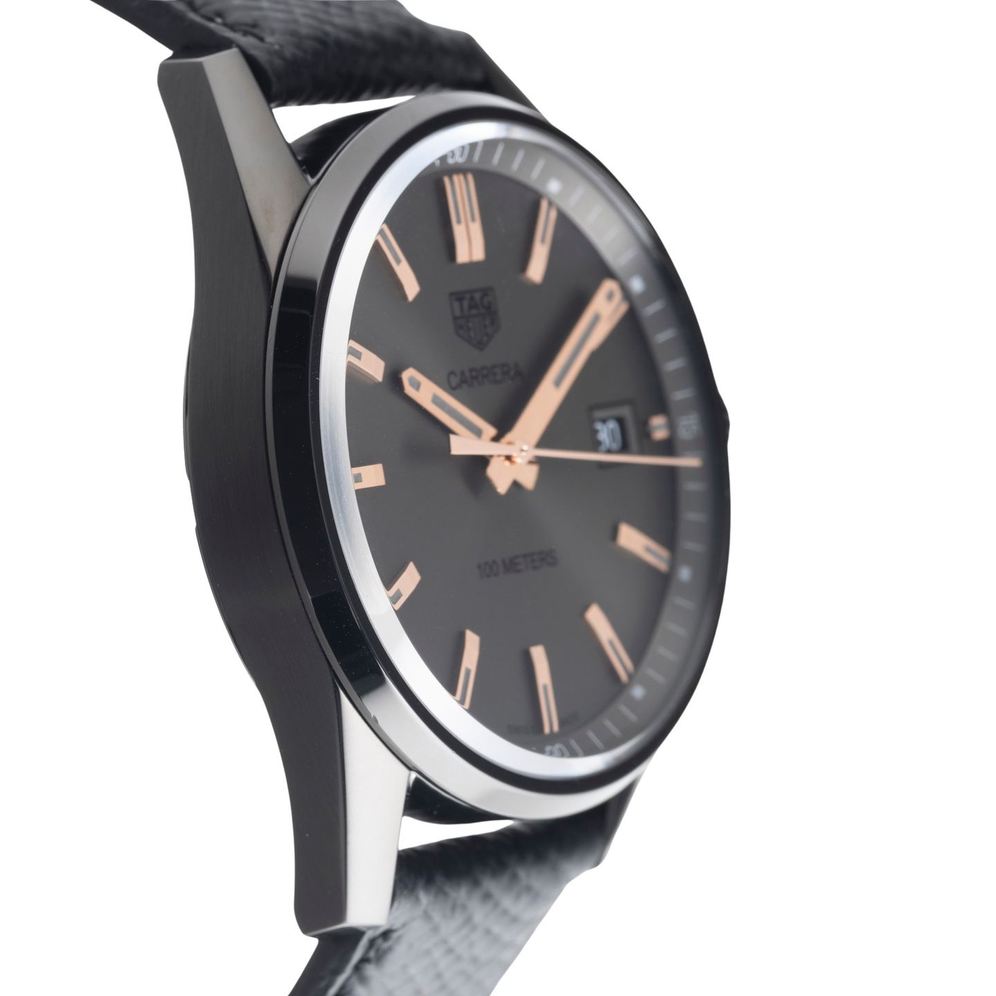 TAG Heuer Carrera Lady WAR1113.FC6392 (Unknown (random serial)) - Black dial 39 mm Steel case (7/8)