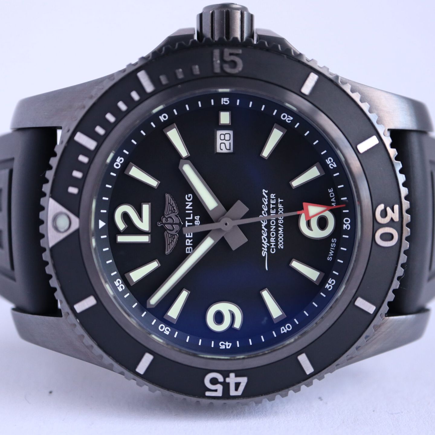 Breitling Superocean M17368B71B1S2 (2021) - Zwart wijzerplaat 46mm Staal (2/8)