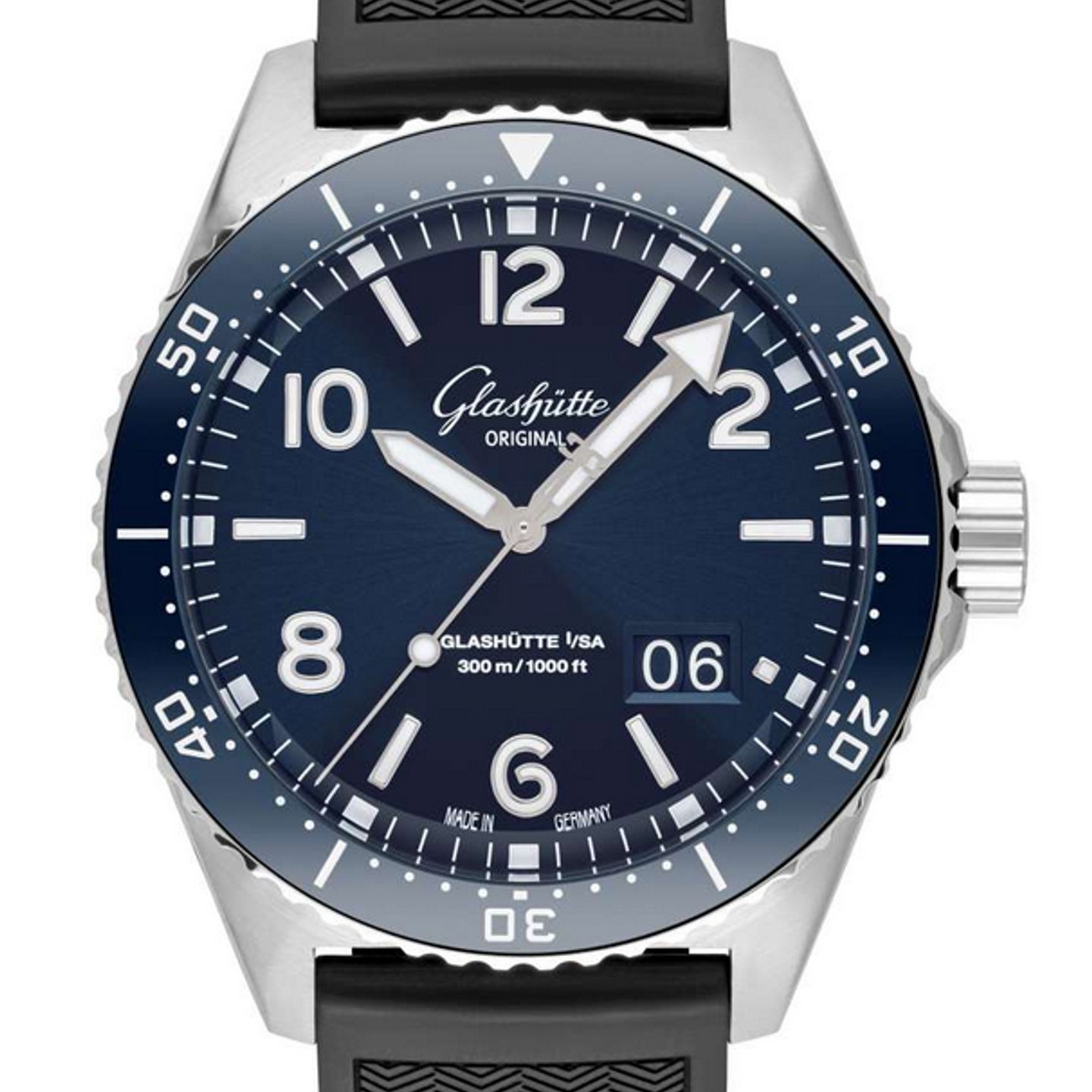 Glashütte Original SeaQ Panorama Date 1-36-13-02-81-33 (2024) - Blue dial 43 mm Steel case (1/1)