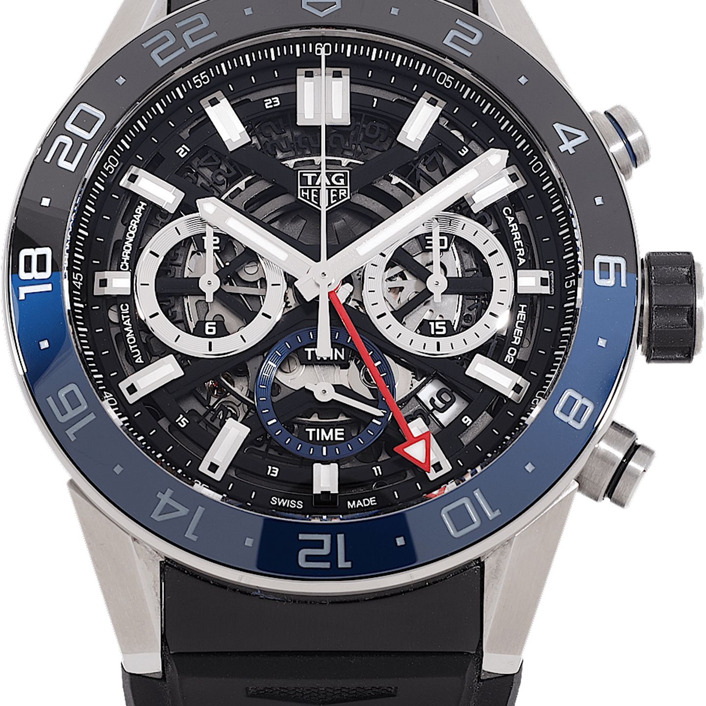 TAG Heuer Carrera CBG2A1Z.FT6157 (2020) - Black dial 45 mm Steel case (2/3)