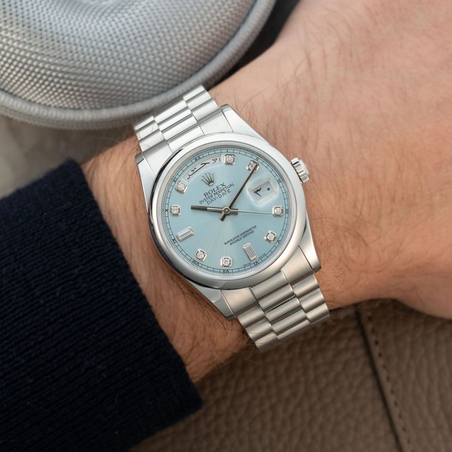 Rolex Day-Date 36 118206 (2009) - 36mm Platina (2/7)