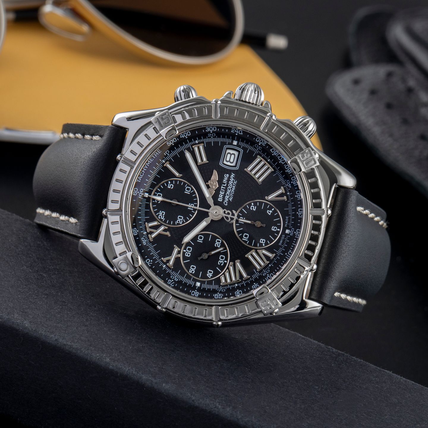 Breitling Crosswind Racing A13055 (Unknown (random serial)) - Black dial 43 mm Steel case (2/8)