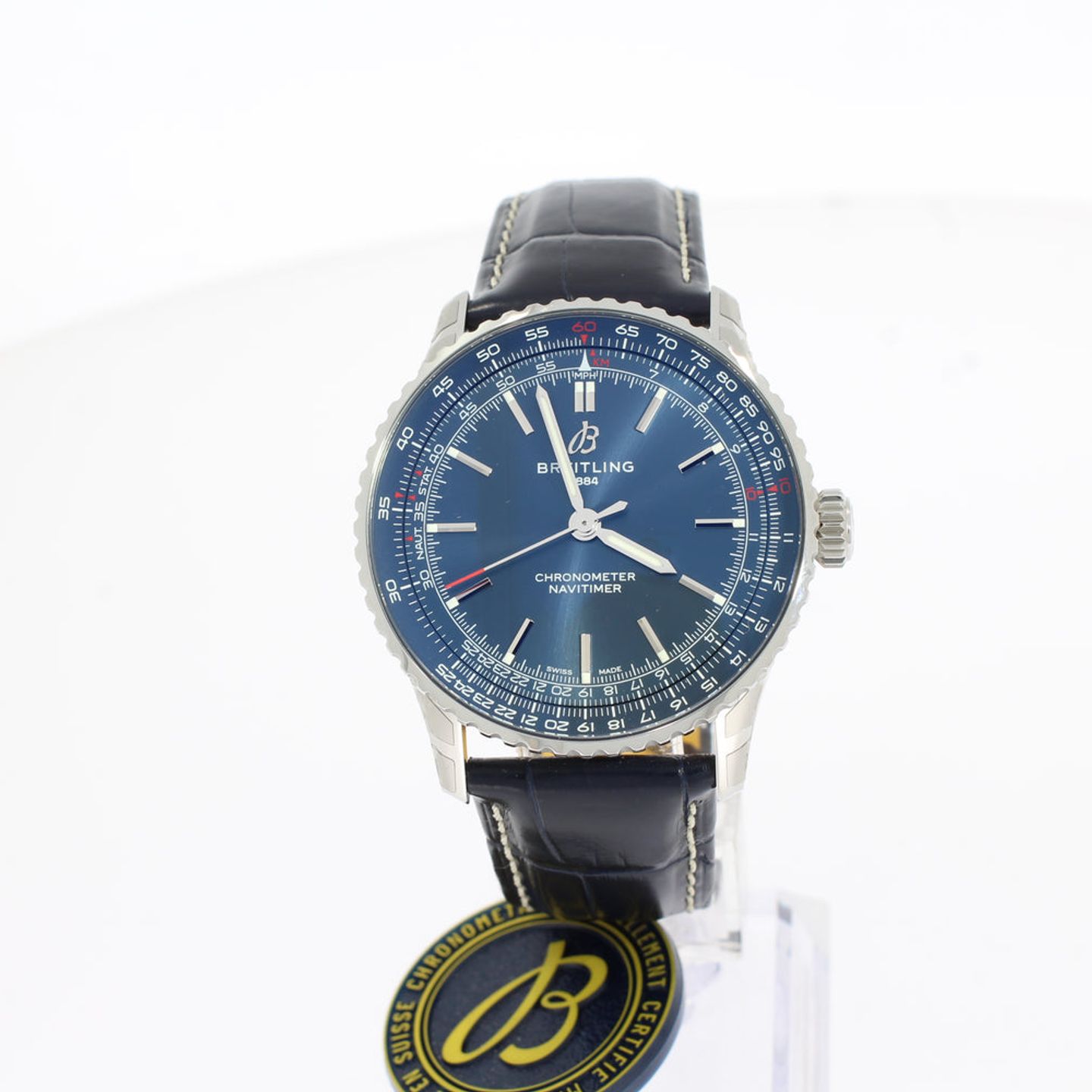 Breitling Navitimer A17329161C1P1 (2024) - Blauw wijzerplaat 41mm Staal (1/4)