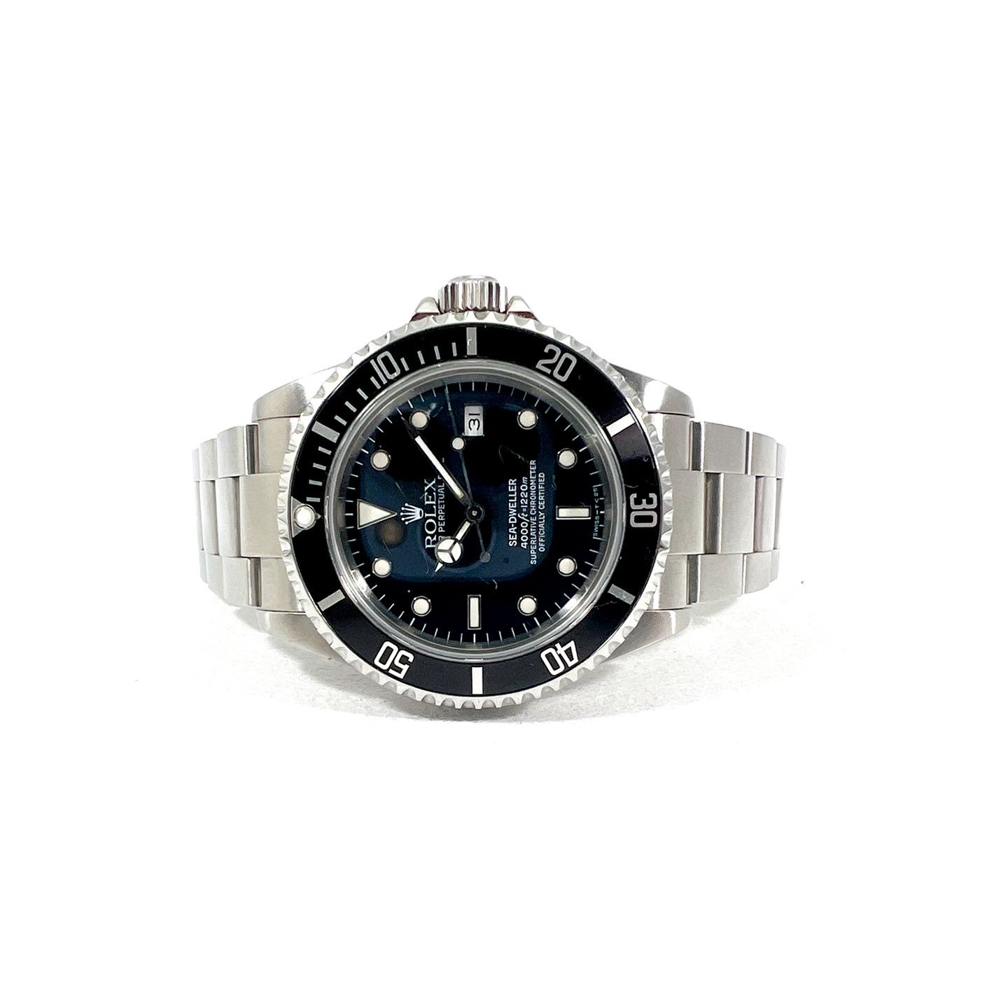 Rolex Sea-Dweller 4000 16600 (1990) - Zwart wijzerplaat 40mm Staal (4/6)