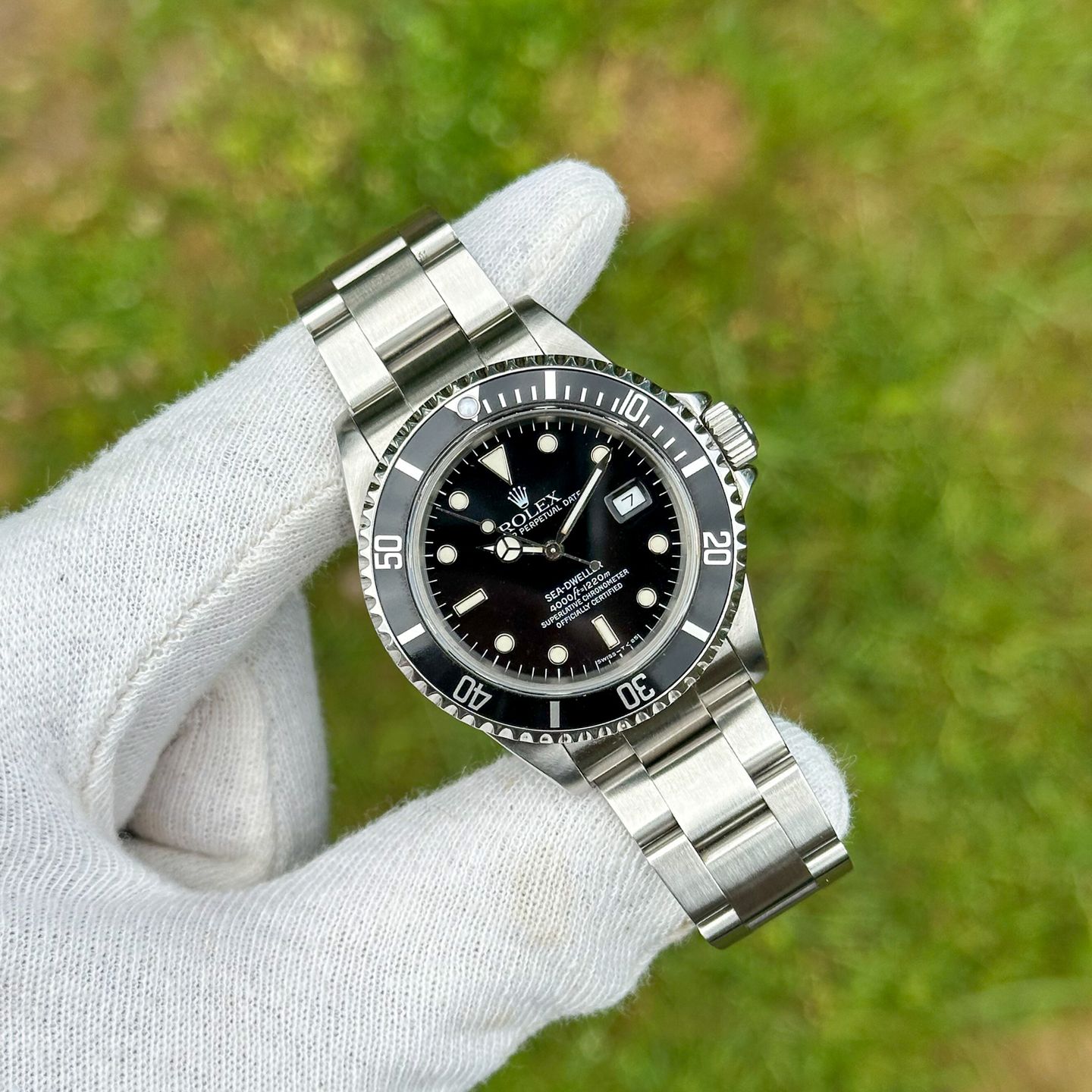 Rolex Sea-Dweller 4000 16600 (1990) - Zwart wijzerplaat 40mm Staal (6/6)