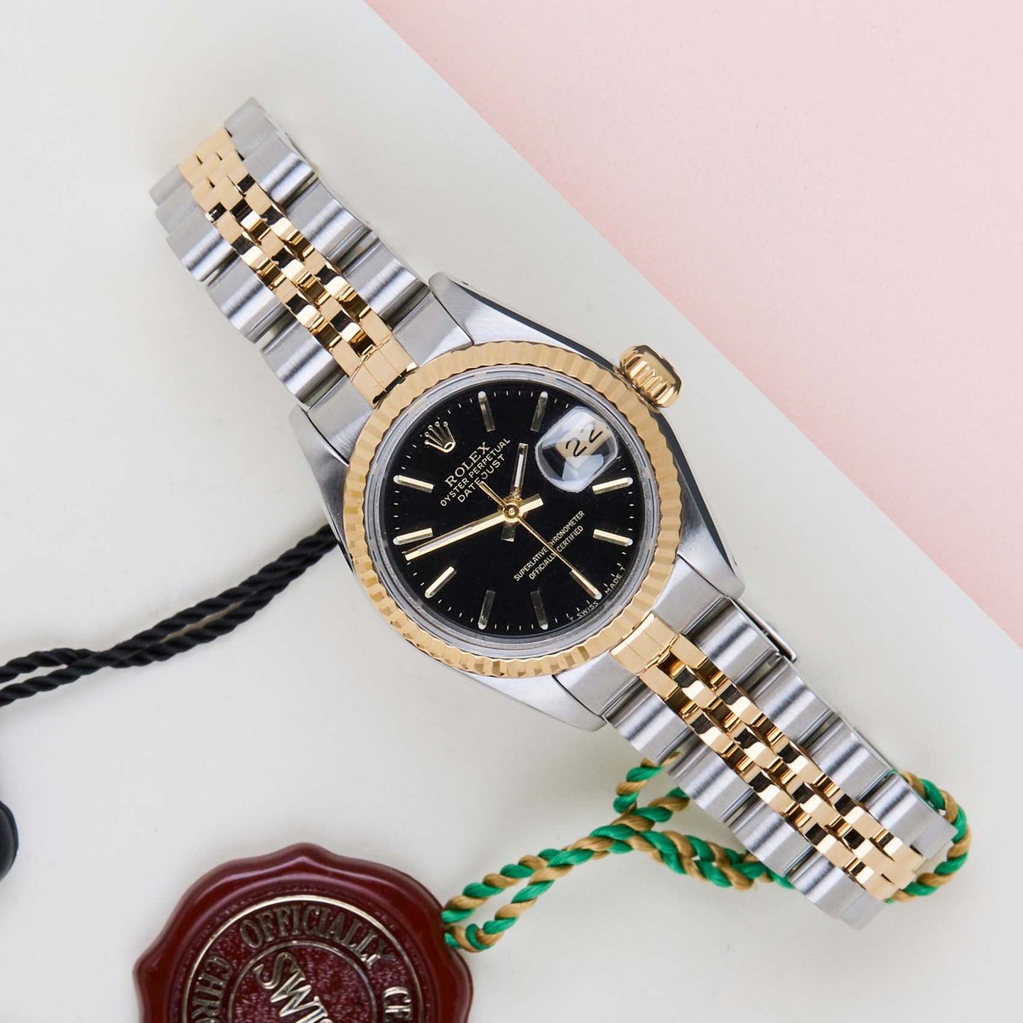 Rolex Lady-Datejust 69173 (1993) - 26 mm Gold/Steel case (1/8)