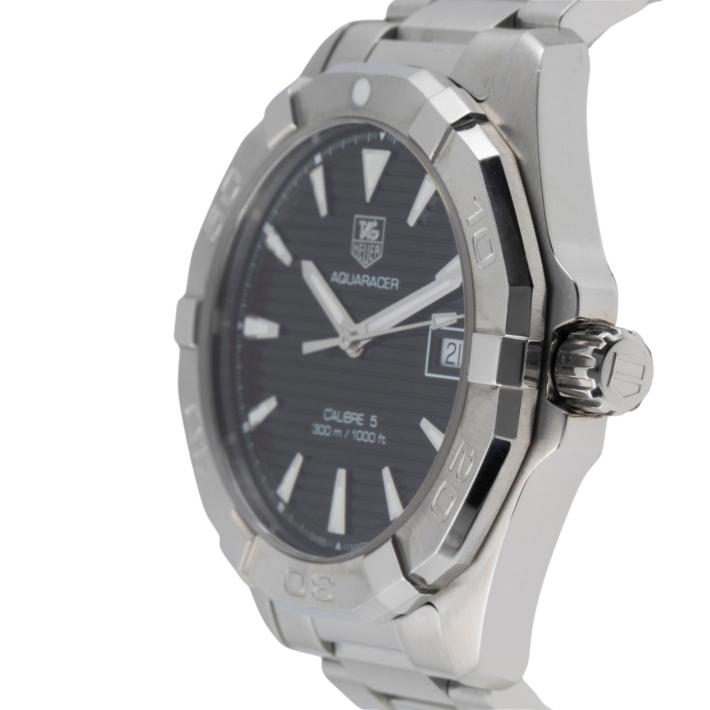 TAG Heuer Aquaracer 300M WAY2110 (2015) - Black dial 41 mm Steel case (6/8)