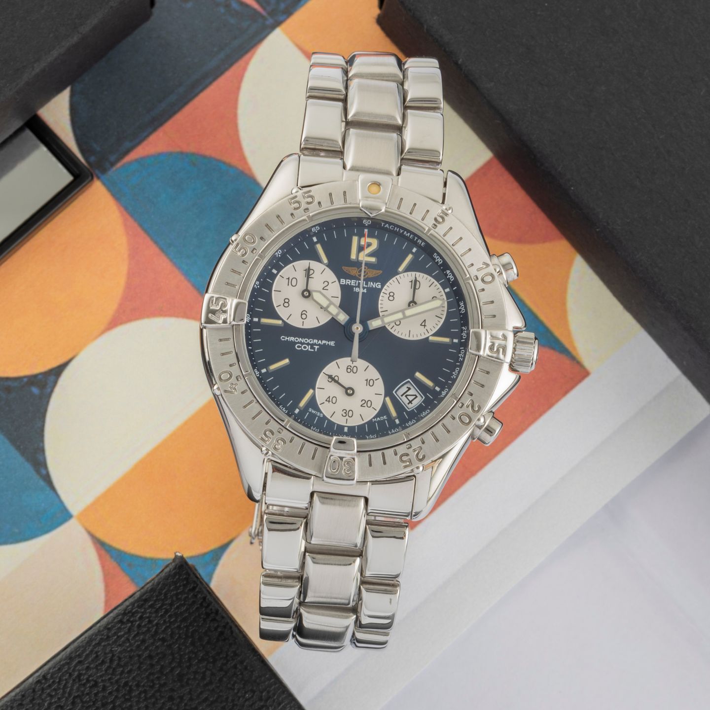 Breitling Colt Chronograph A53035 (1995) - 38 mm Steel case (1/8)