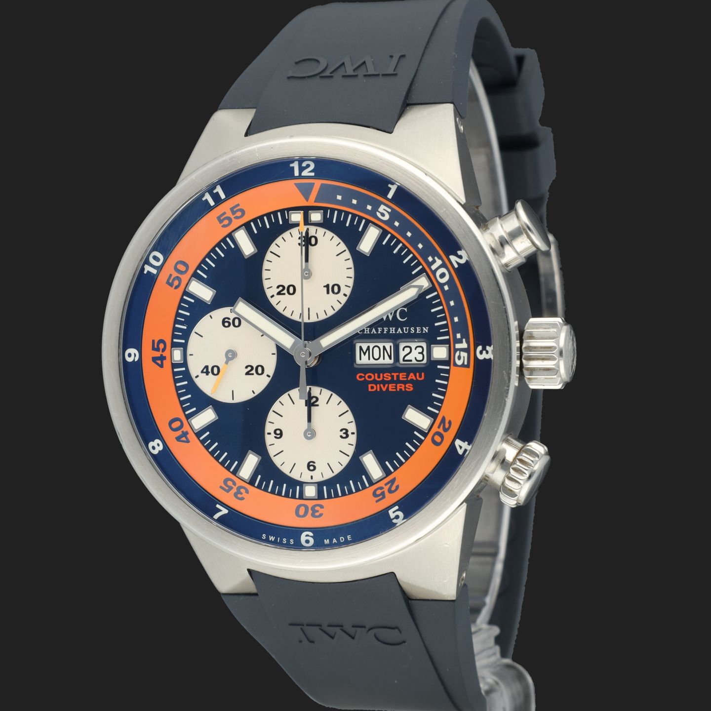 IWC Aquatimer Chronograph IW378101 (2007) - Blauw wijzerplaat 43mm Staal (1/8)