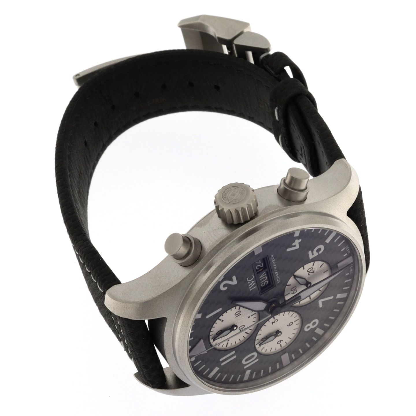 IWC Ingenieur AMG IW377903 (2023) - Zwart wijzerplaat 43mm Titanium (2/6)