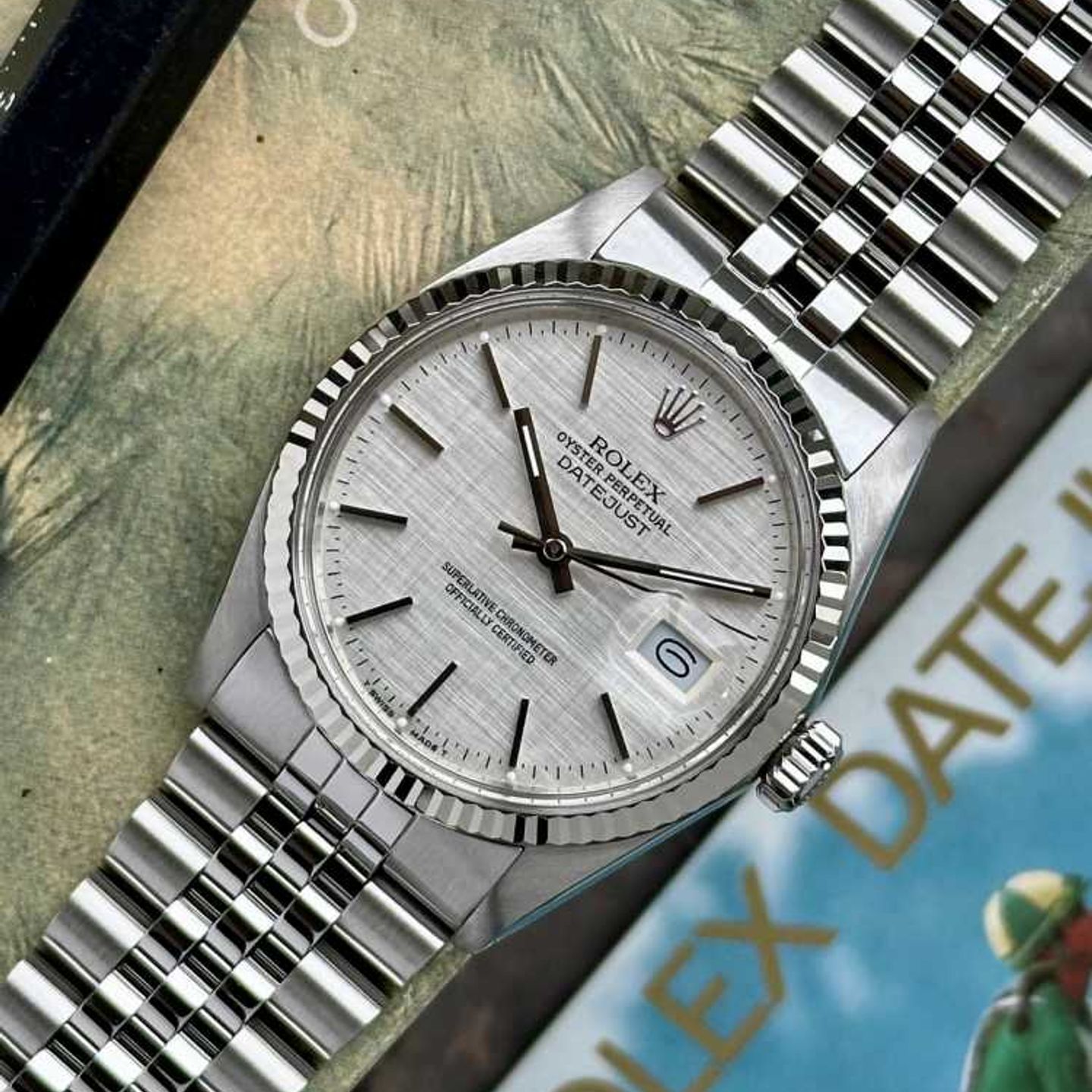 Rolex Datejust 36 16014 (1982) - Silver dial 36 mm Steel case (6/8)