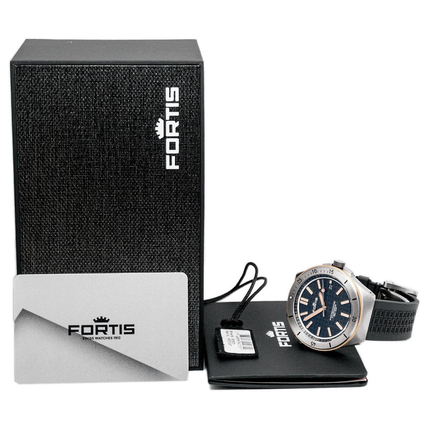 Fortis Marinemaster F8120015 (2025) - Black dial 44 mm Steel case (7/7)