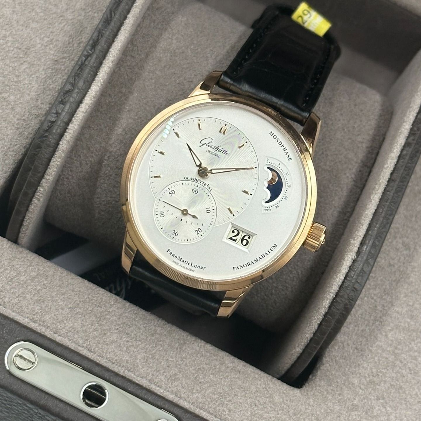 Glashütte Original PanoMaticLunar 1-90-02-45-35-61 (2024) - Silver dial 40 mm Red Gold case (7/8)