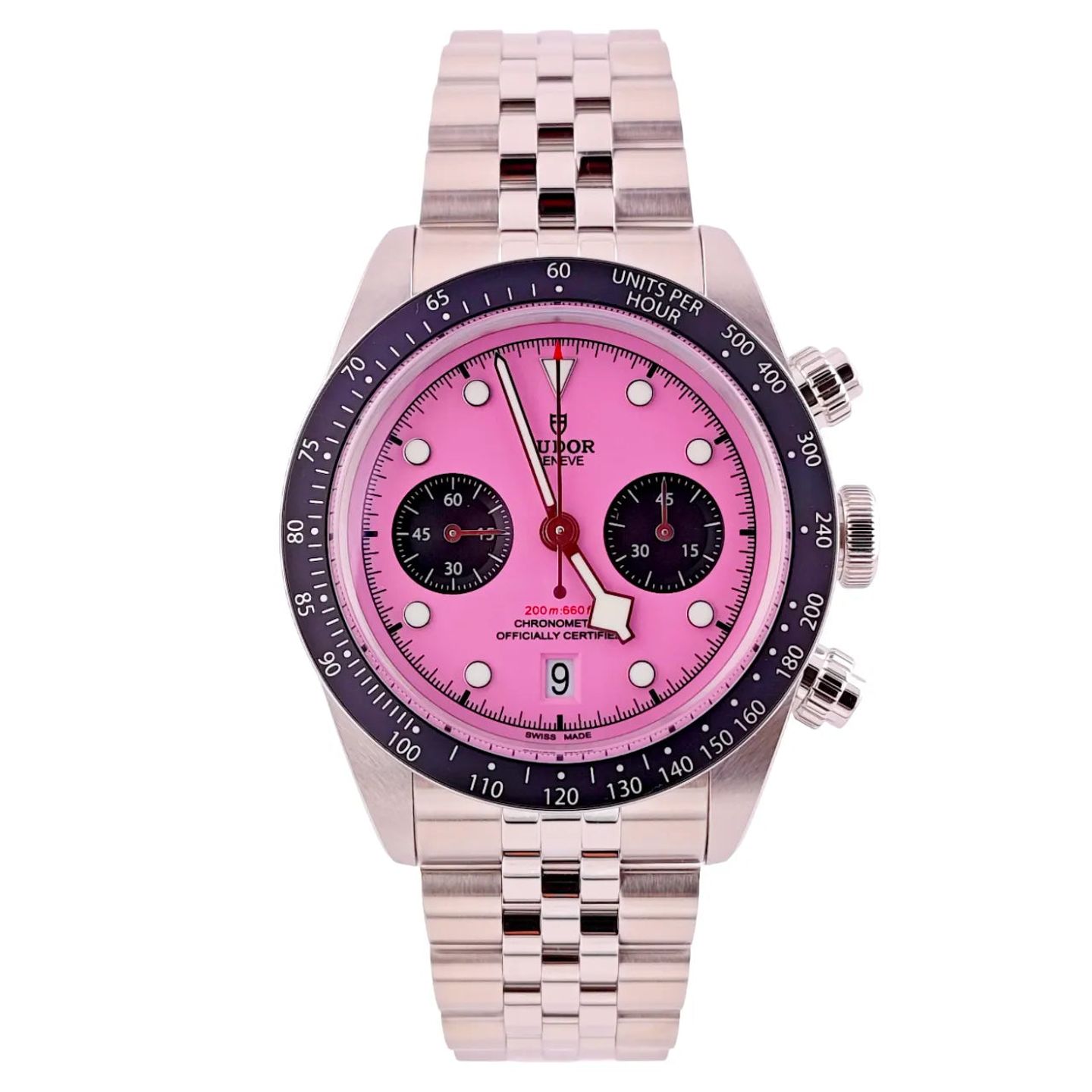 Tudor Black Bay Chrono Unknown (Unknown (random serial)) - Pink dial 41 mm Steel case (1/8)
