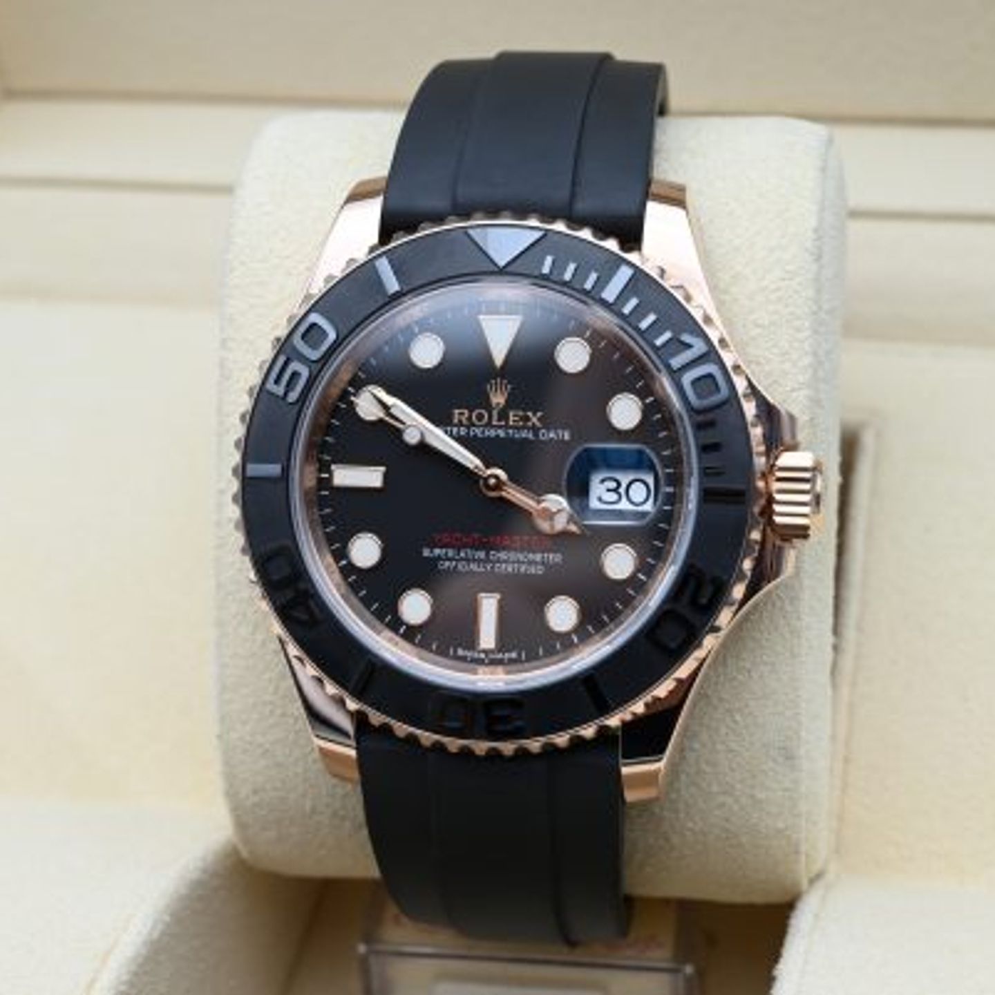 Rolex Yacht-Master 40 116655 (2018) - Zwart wijzerplaat 40mm Roségoud (7/8)