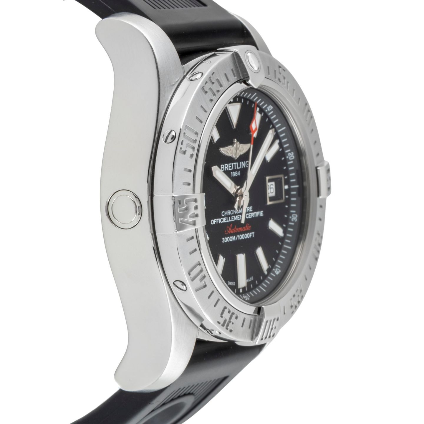Breitling Avenger II Seawolf A1733110/BC30 (Unknown (random serial)) - Black dial 45 mm Steel case (7/8)