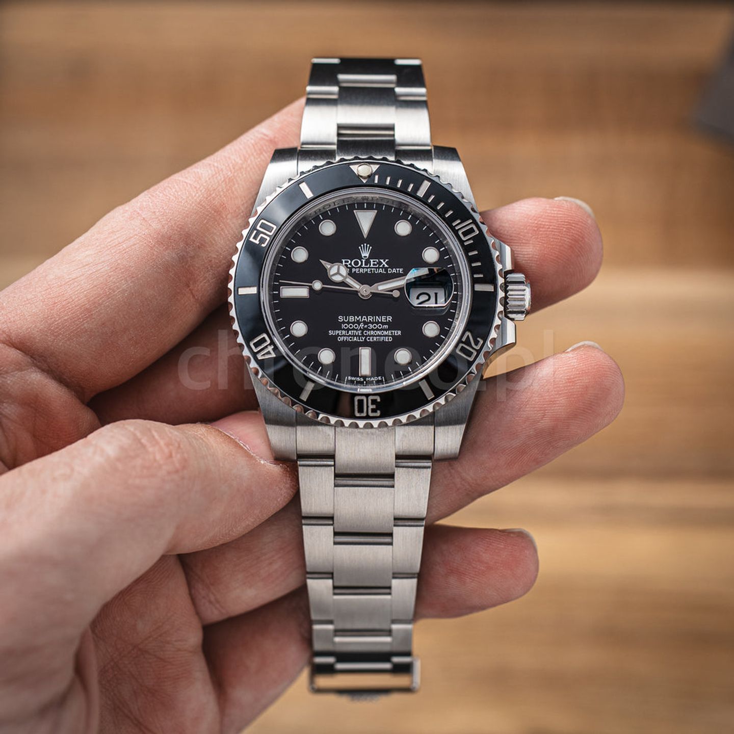 Rolex Submariner Date 116610LN (2015) - Zwart wijzerplaat 40mm Staal (2/8)
