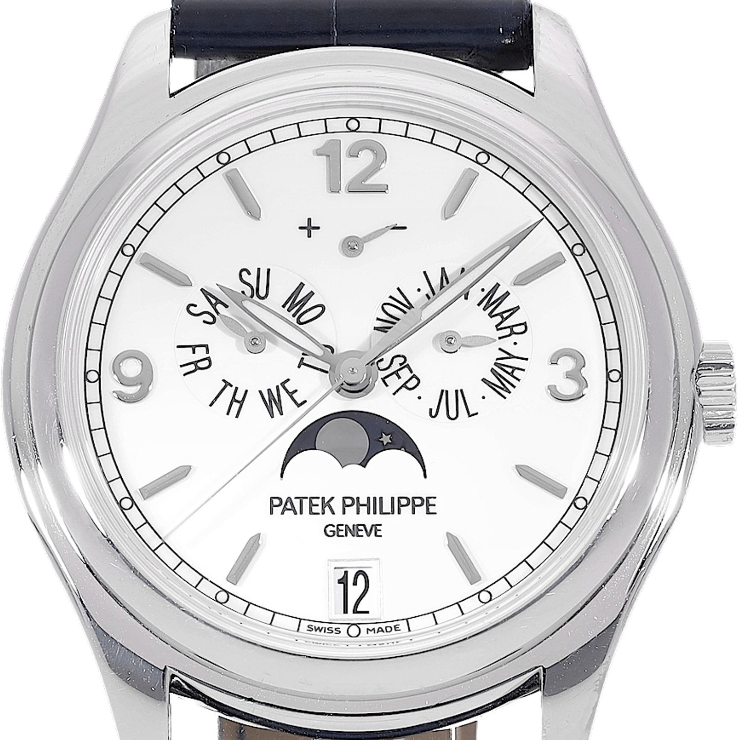 Patek Philippe Annual Calendar 5146G-001 (2005) - Beige dial 39 mm White Gold case (1/5)