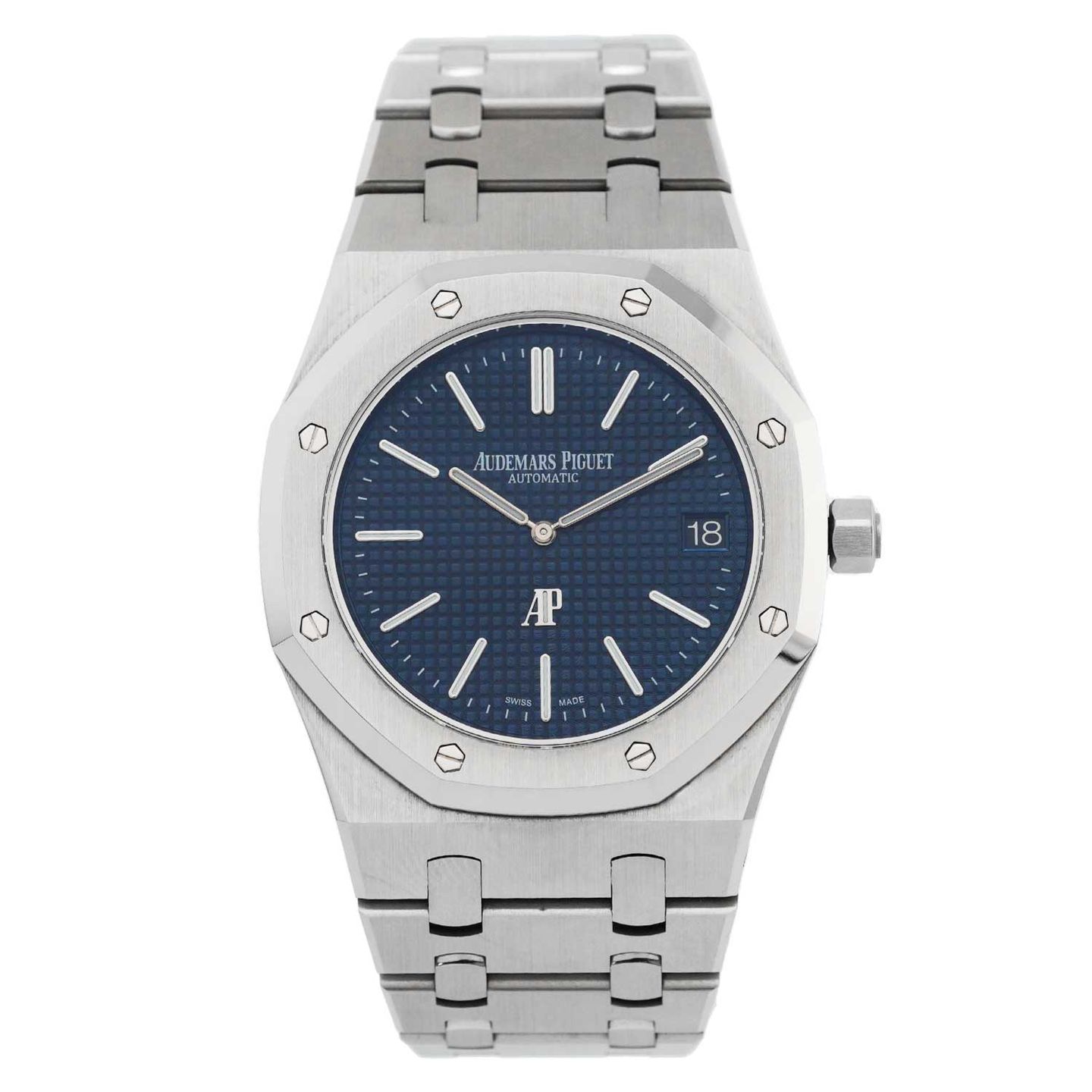 Audemars Piguet Royal Oak Jumbo 15202ST.OO.1240ST.01.A (2021) - Blue dial 39 mm Steel case (1/8)