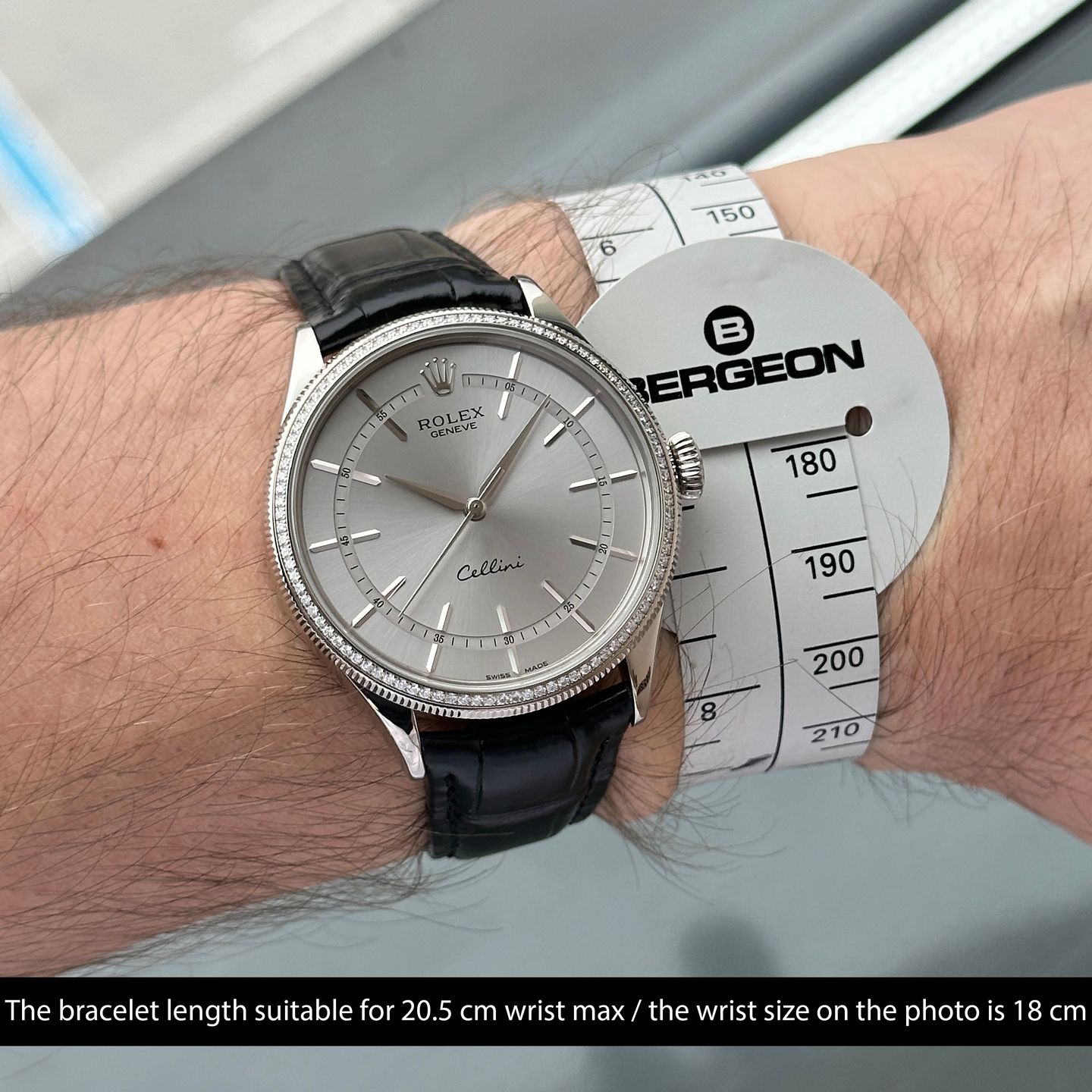 Rolex Cellini Time 50609RBR (2018) - Black dial 39 mm White Gold case (2/8)