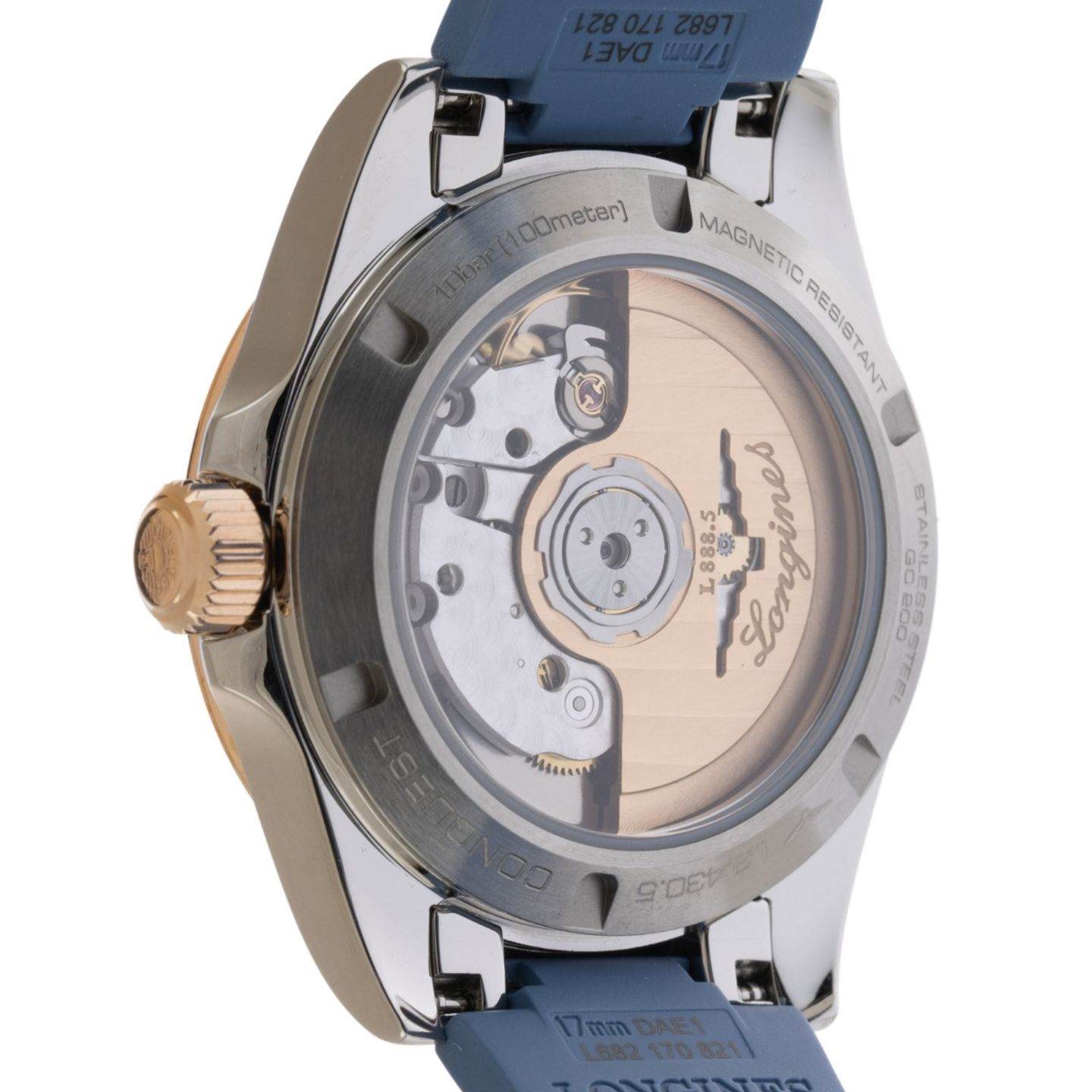 Longines Conquest L3.430.5.92.9 (2025) - Blue dial 34 mm Gold/Steel case (6/7)