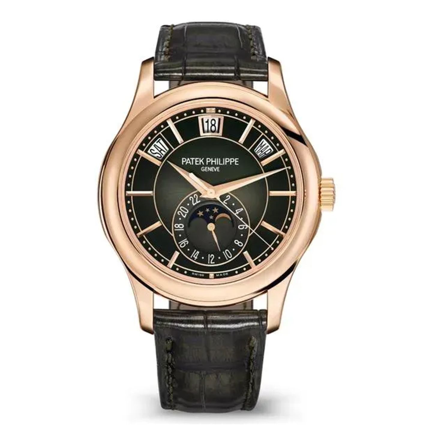 Patek Philippe Annual Calendar 5205R-011 (2025) - Green dial 40 mm Rose Gold case (6/6)