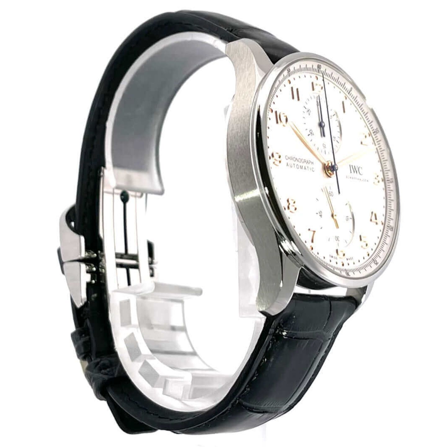 IWC Portuguese Chronograph IW371604 (2025) - Silver dial 41 mm Steel case (4/8)