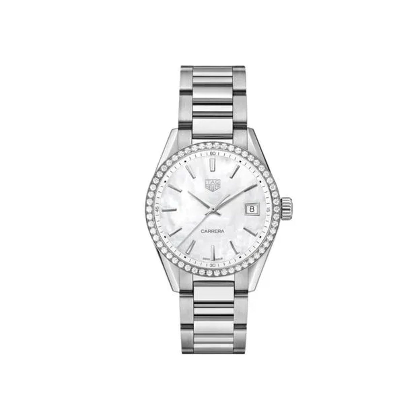 TAG Heuer Carrera Lady WBK2316.BA0652 (2025) - Wit wijzerplaat 36mm Staal (1/6)