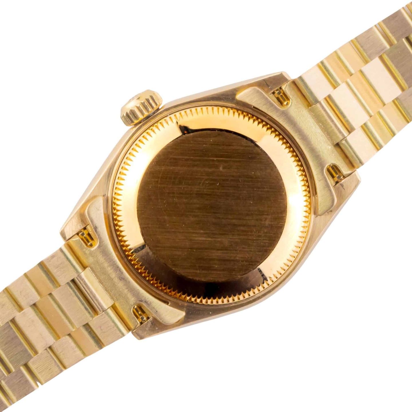 Rolex Lady-Datejust 69178 (1986) - Black dial 26 mm Yellow Gold case (4/8)