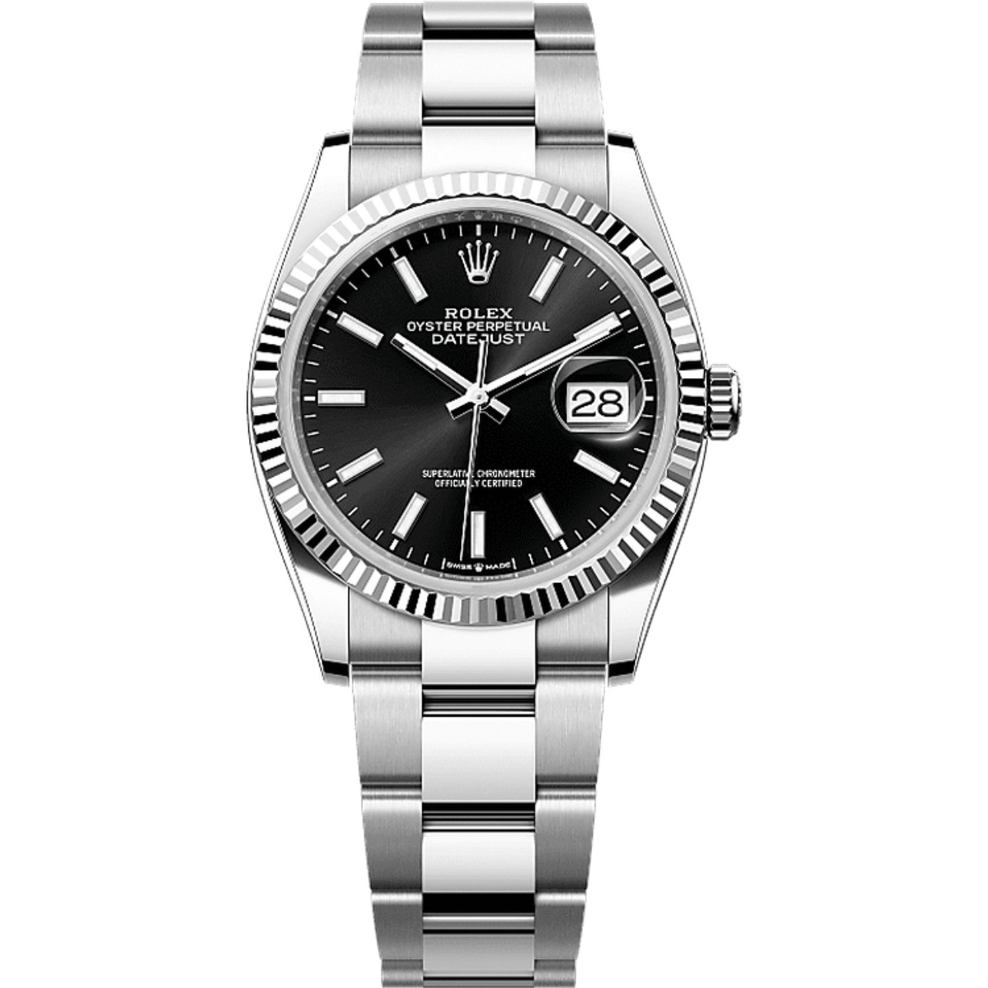Rolex Datejust 36 126234 (2025) - Zwart wijzerplaat 36mm Staal (1/1)