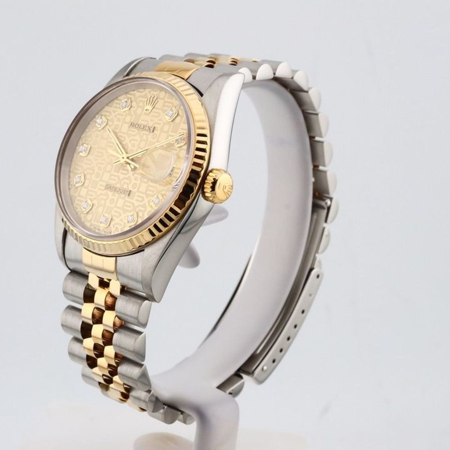 Rolex Datejust 36 16233 (1995) - Gold dial 36 mm Gold/Steel case (2/8)
