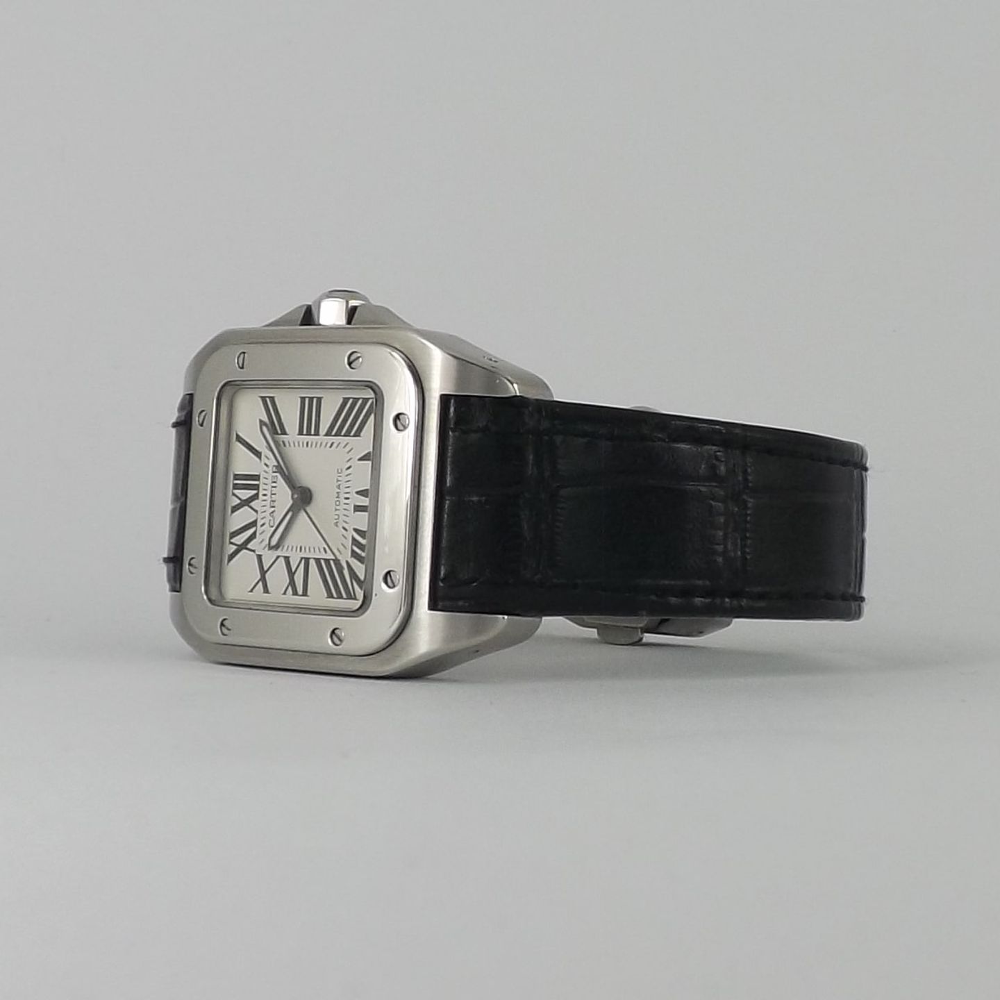 Cartier Santos 100 2878 (2006) - White dial 33 mm Steel case (4/8)