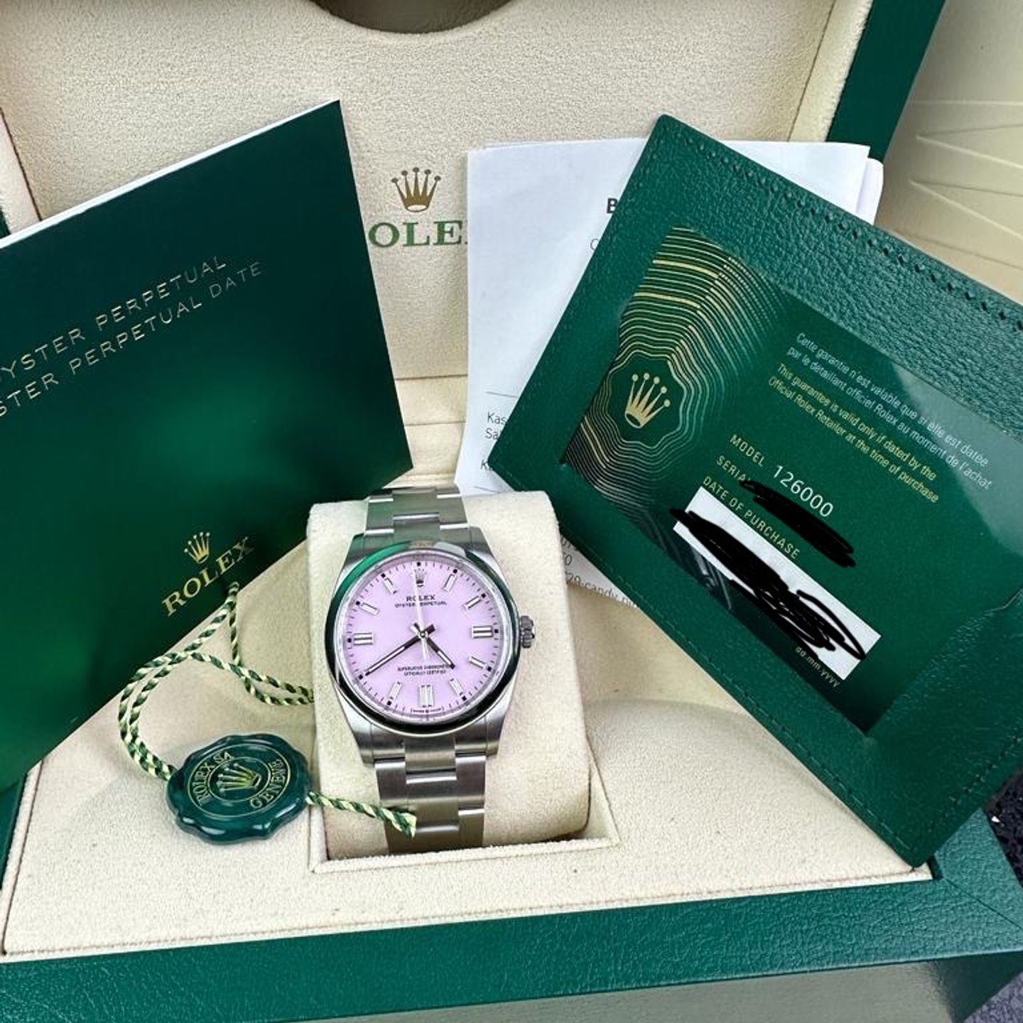 Rolex Oyster Perpetual 36 126000 (2023) - Pink dial 36 mm Steel case (1/1)