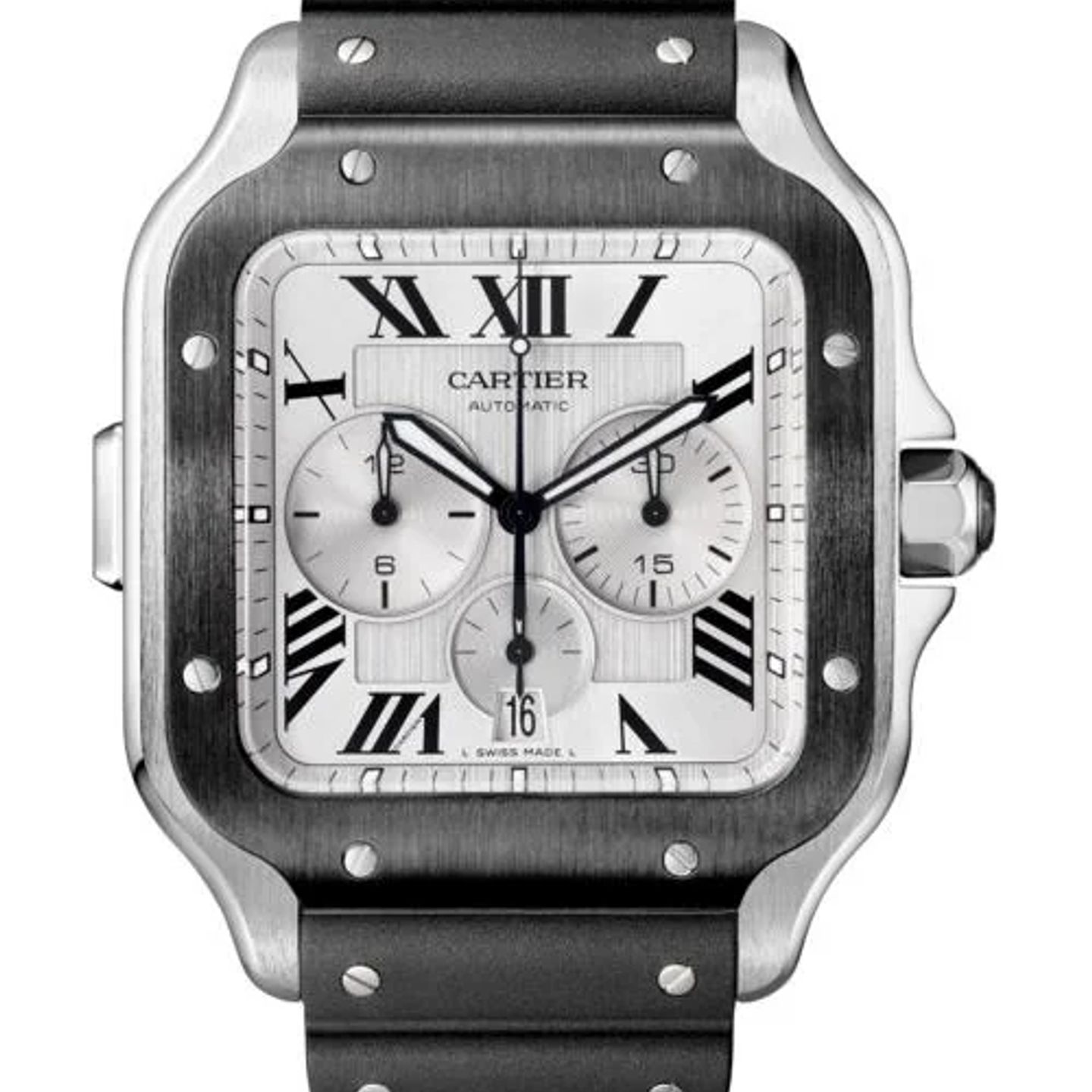 Cartier Santos WSSA0017 (2026) - White dial 43 mm Steel case (1/1)