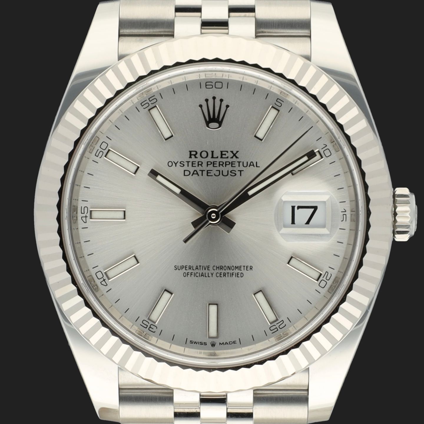 Rolex Datejust 41 126334 (2022) - Zilver wijzerplaat 41mm Staal (2/8)