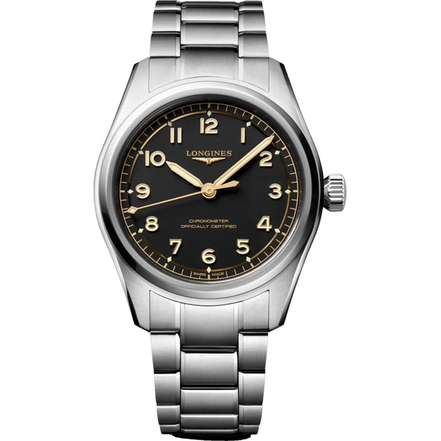 Longines Spirit L3.809.4.53.6 (2026) - Zwart wijzerplaat 40mm Staal (1/1)