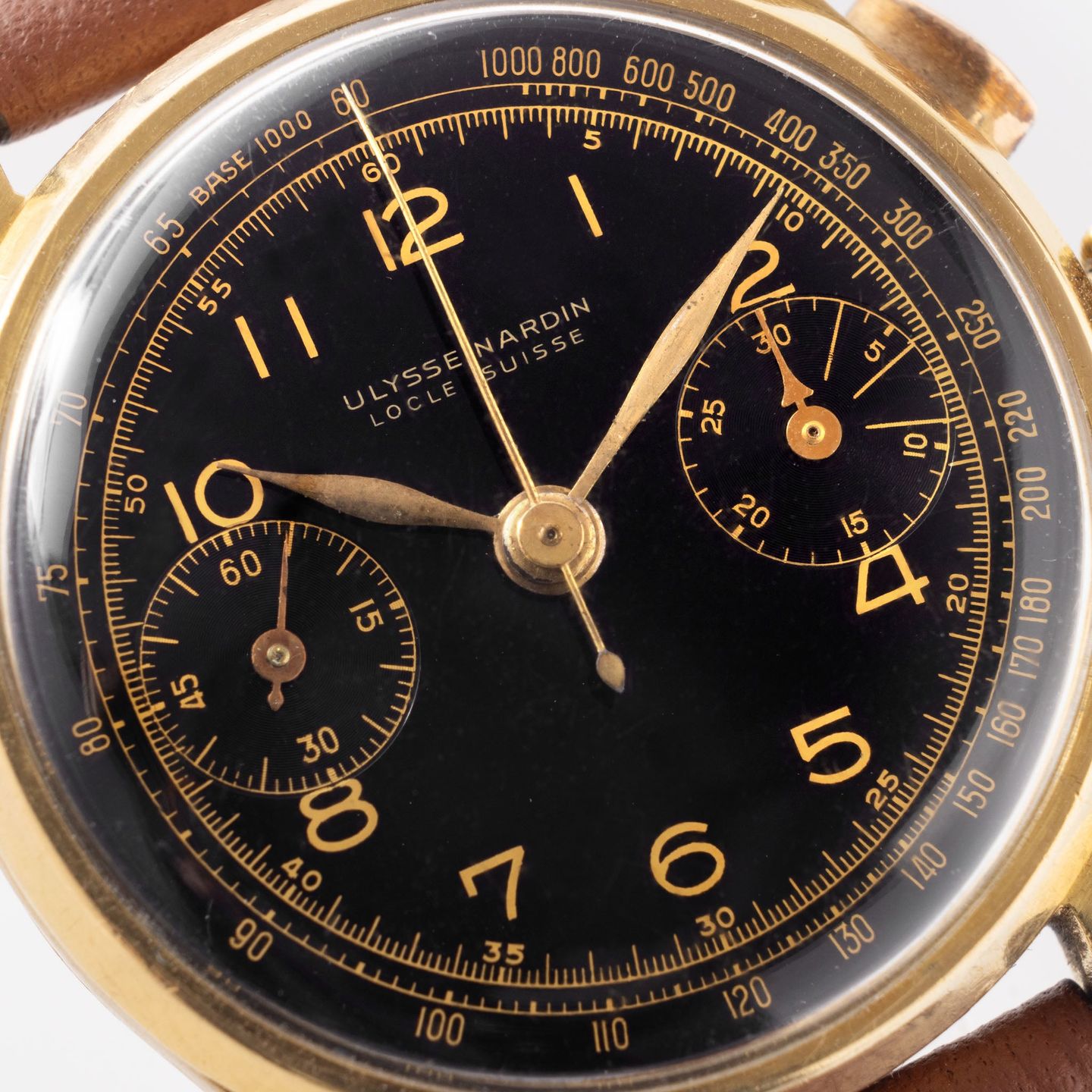 Ulysse Nardin Vintage Unknown (1930) - Zwart wijzerplaat 33mm Geelgoud (2/7)