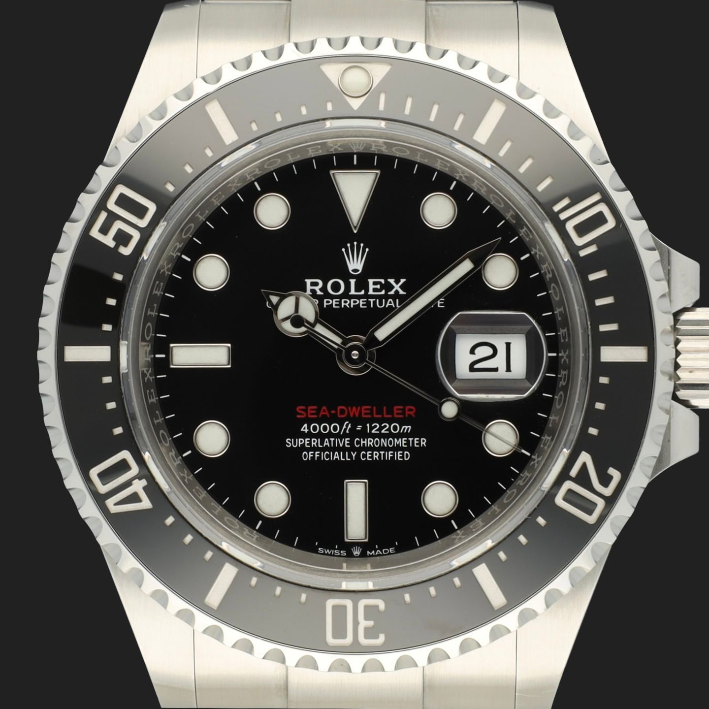 Rolex Sea-Dweller 126600 (2020) - Black dial 43 mm Steel case (3/8)