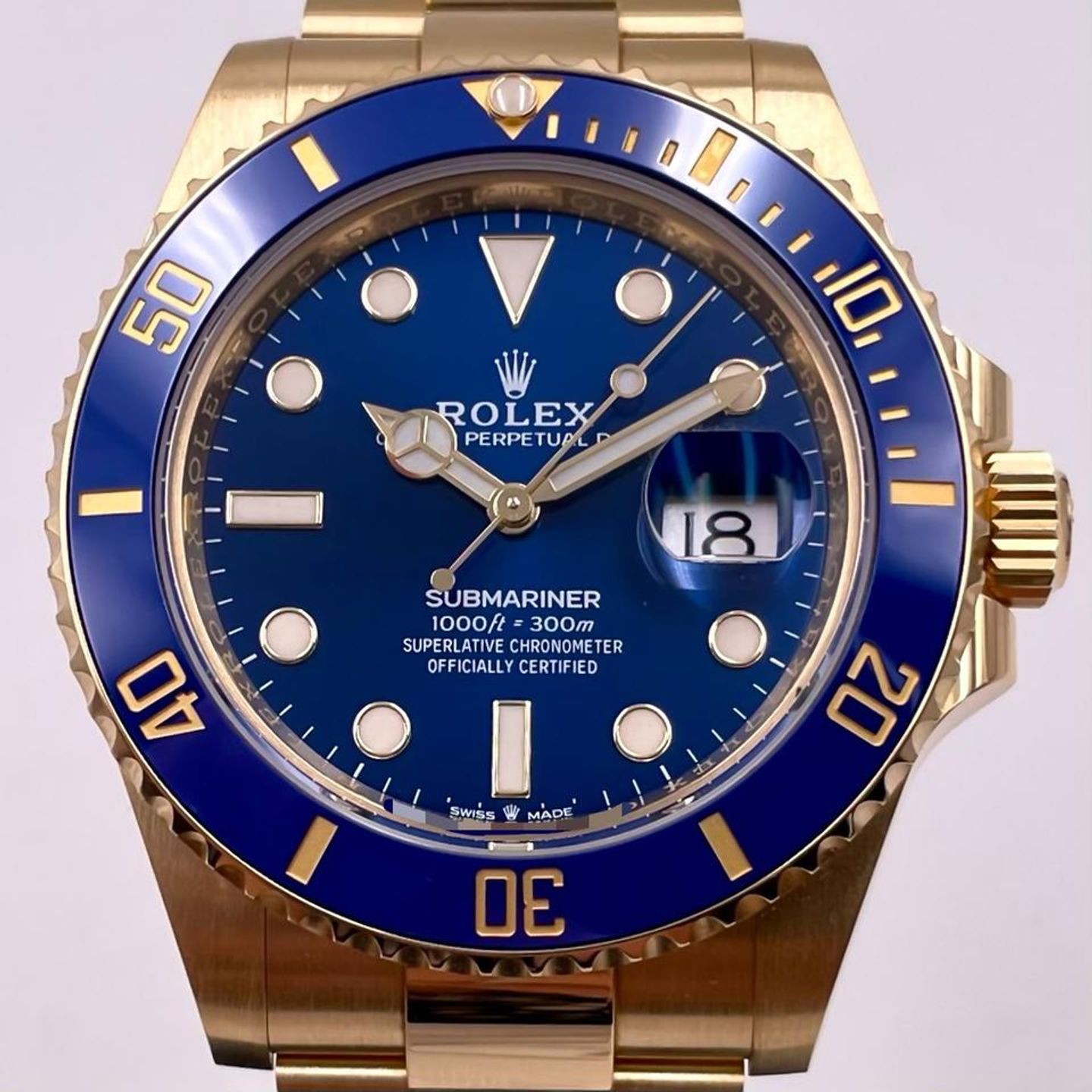 Rolex Submariner Date 126618LB (2020) - 41mm Geelgoud (1/9)