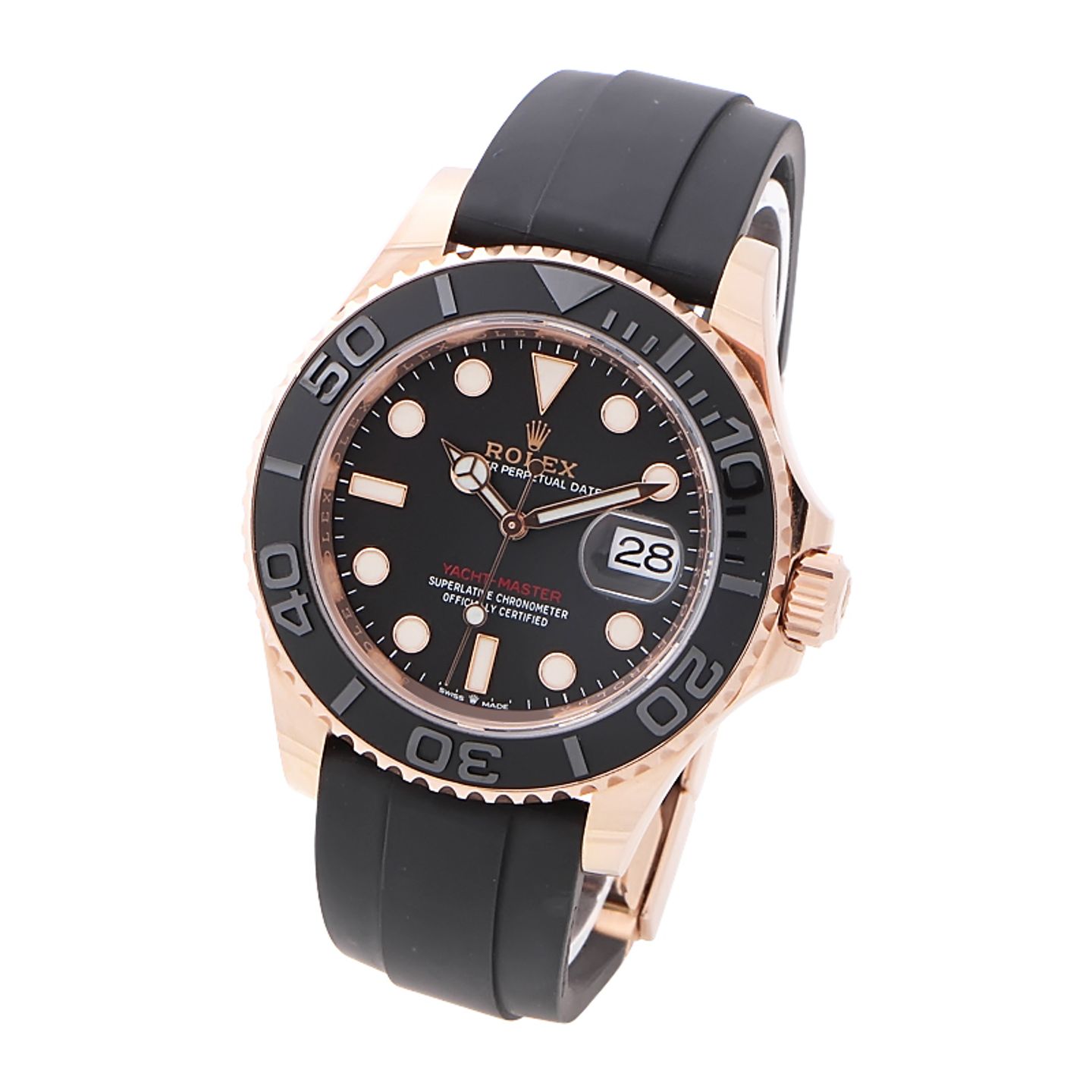 Rolex Yacht-Master 40 126655 (2023) - Black dial 40 mm Rose Gold case (2/4)