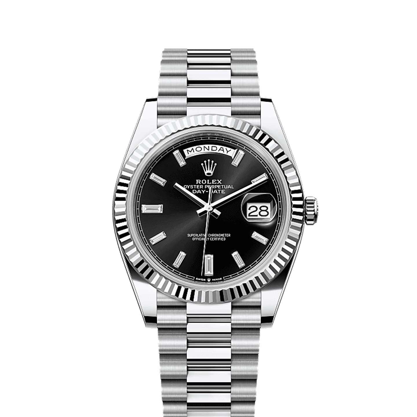 Rolex Day-Date 40 228236 (2025) - Black dial 40 mm Platinum case (1/1)