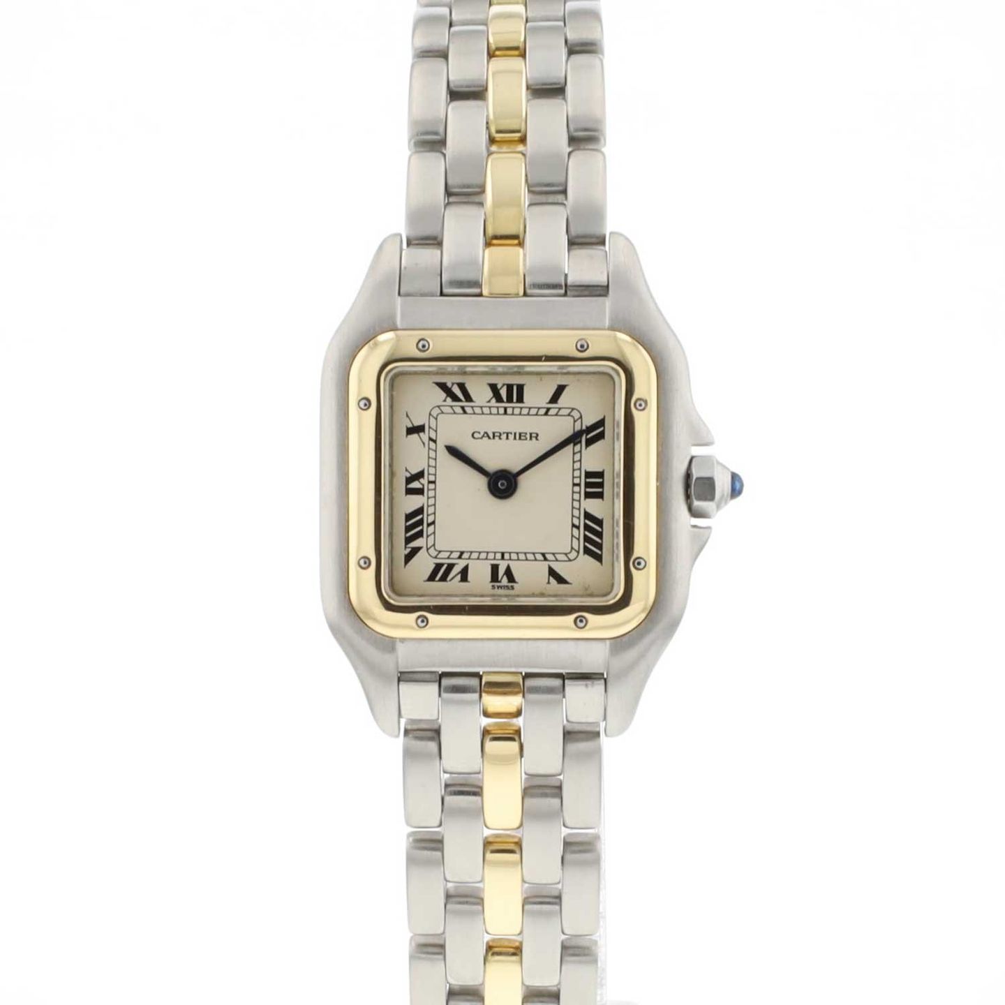 Cartier Panthère 6692 (Unknown (random serial)) - White dial 22 mm Gold/Steel case (1/5)