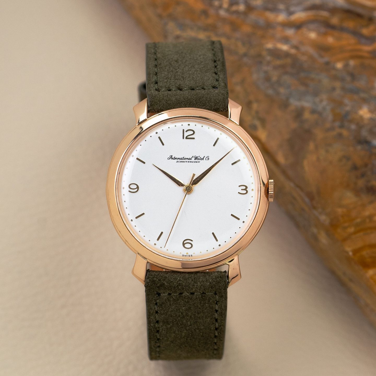 IWC Vintage Cal.89 (Onbekend (willekeurig serienummer)) - Zilver wijzerplaat 36mm Roségoud (1/4)