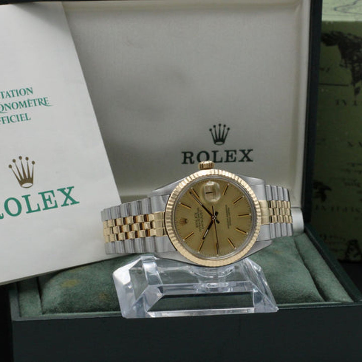 Rolex Datejust 36 16013 (1987) - Goud wijzerplaat 36mm Goud/Staal (3/7)