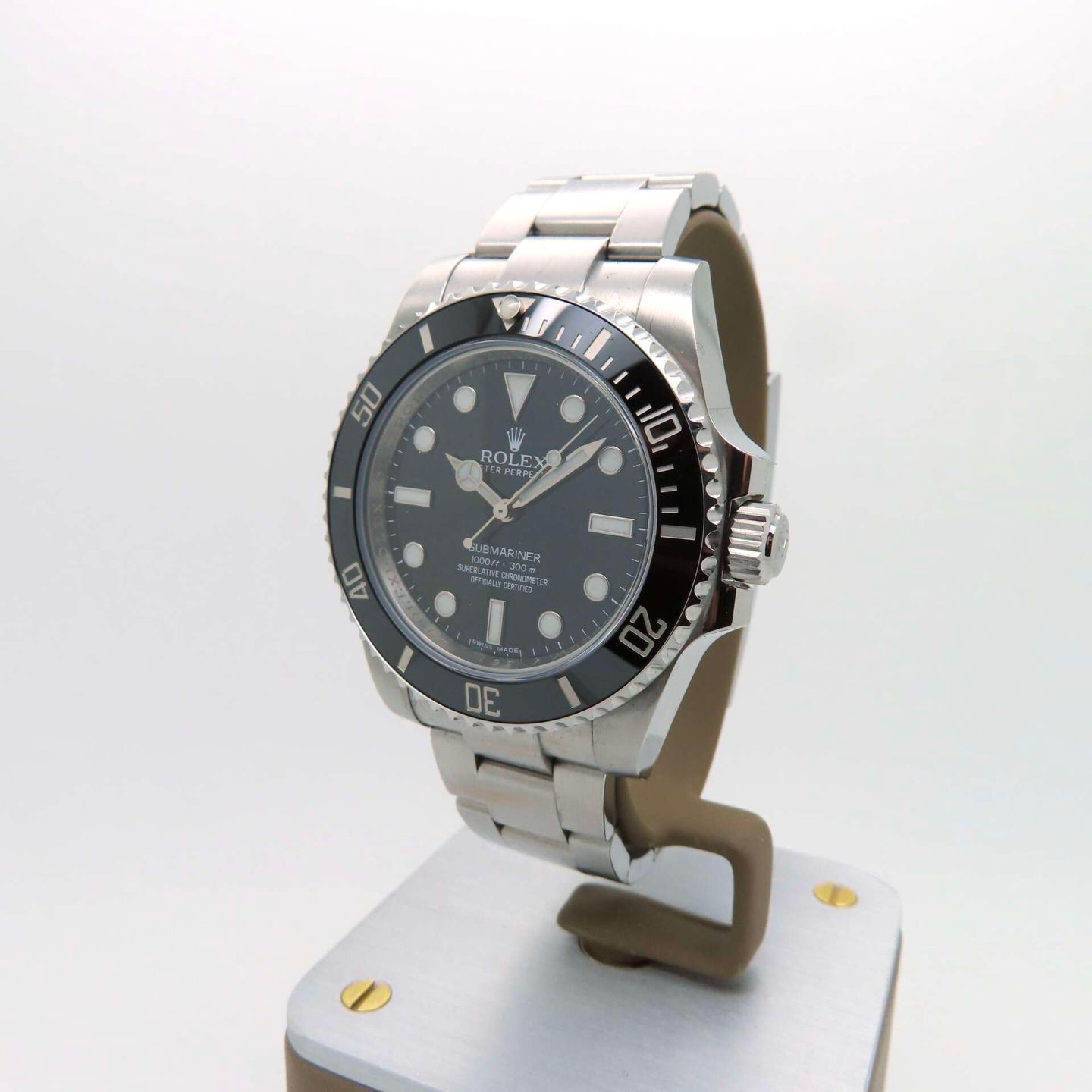 Rolex Submariner No Date 114060 (2013) - Black dial 40 mm Steel case (1/8)