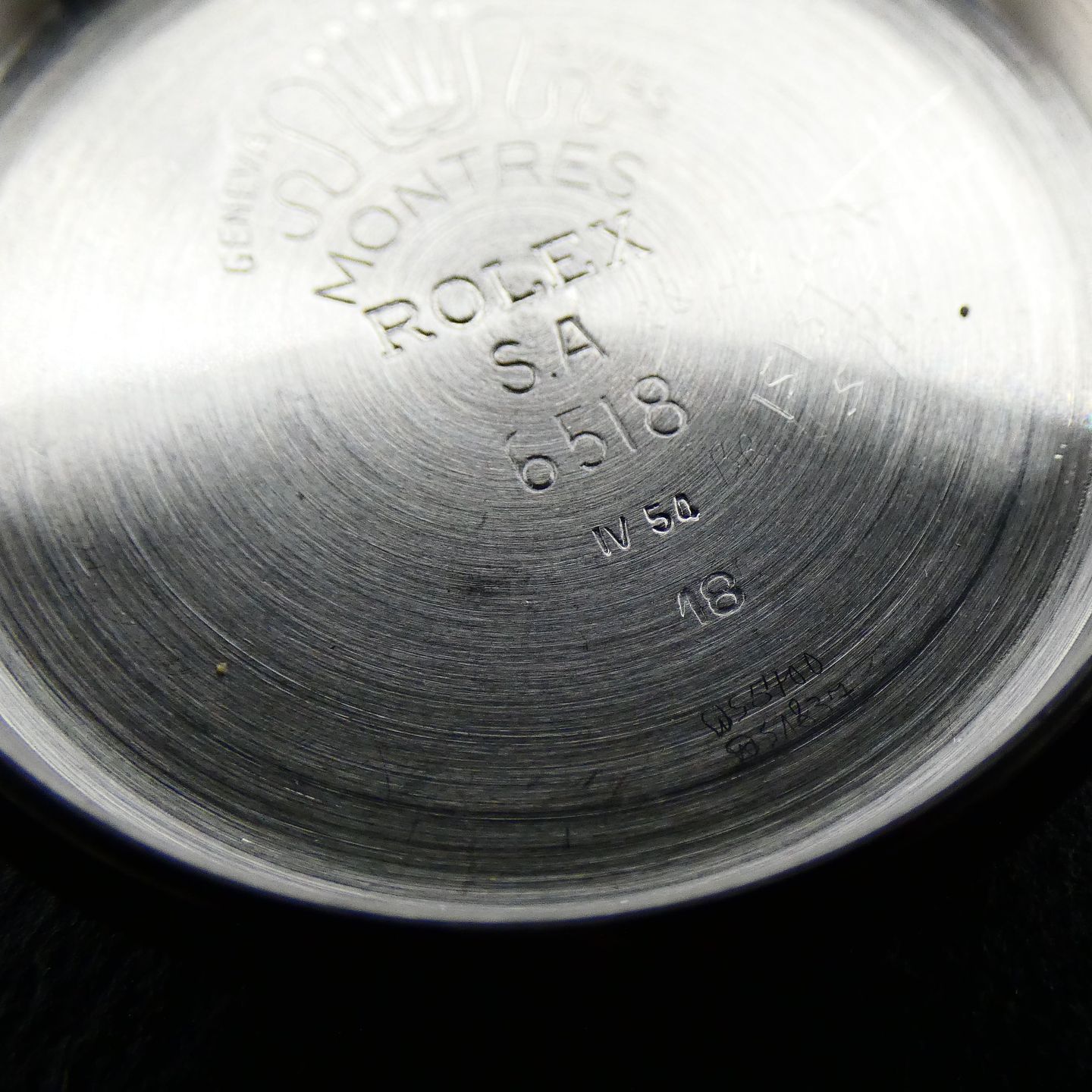 Rolex Oyster Perpetual Date 6518 (1954) - Zwart wijzerplaat 34mm Staal (5/5)