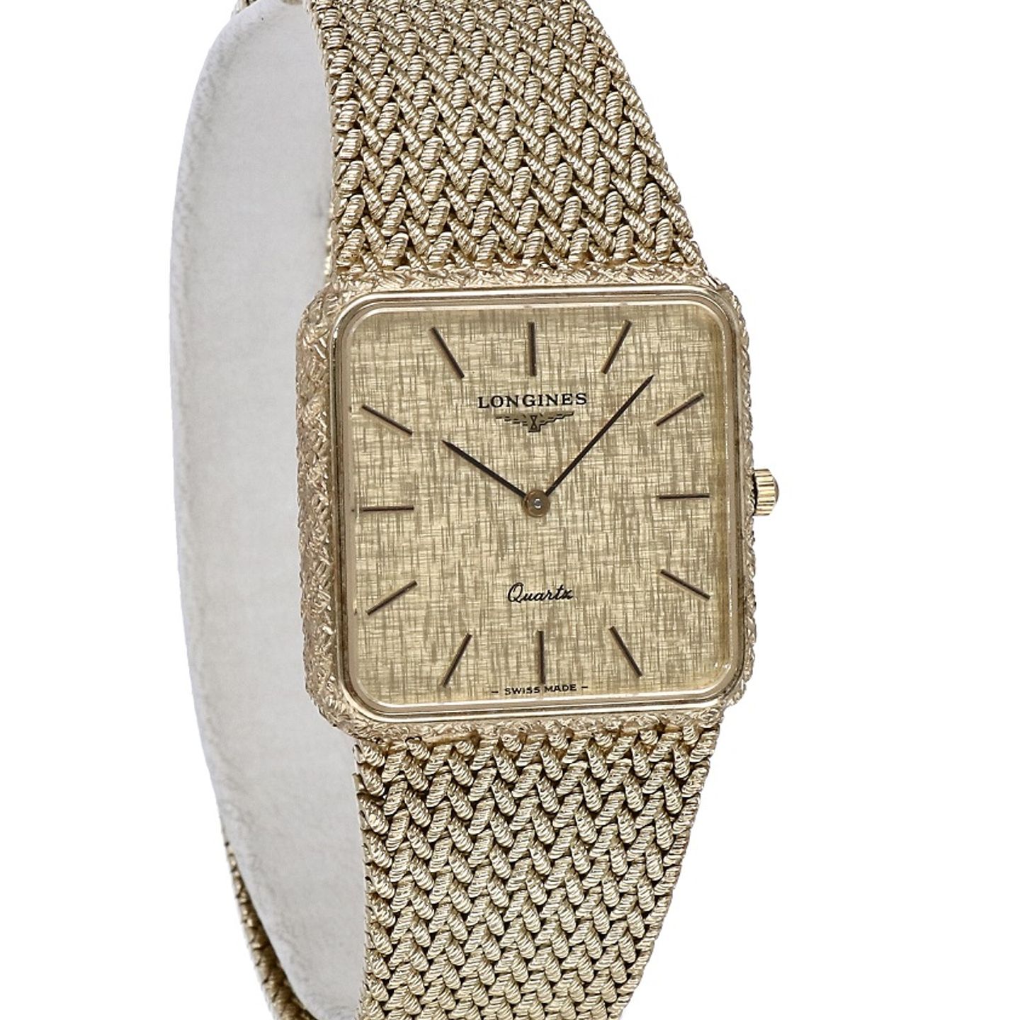 Longines Vintage vintage (1975) - Gold dial 22 mm Yellow Gold case (3/7)