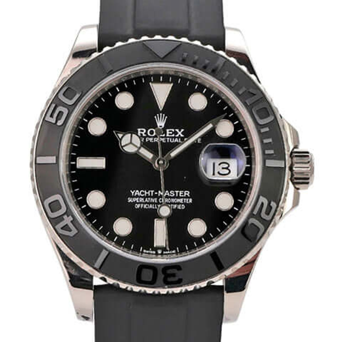 Rolex Yacht-Master 42 226659 (2019) - Black dial 42 mm White Gold case (1/8)