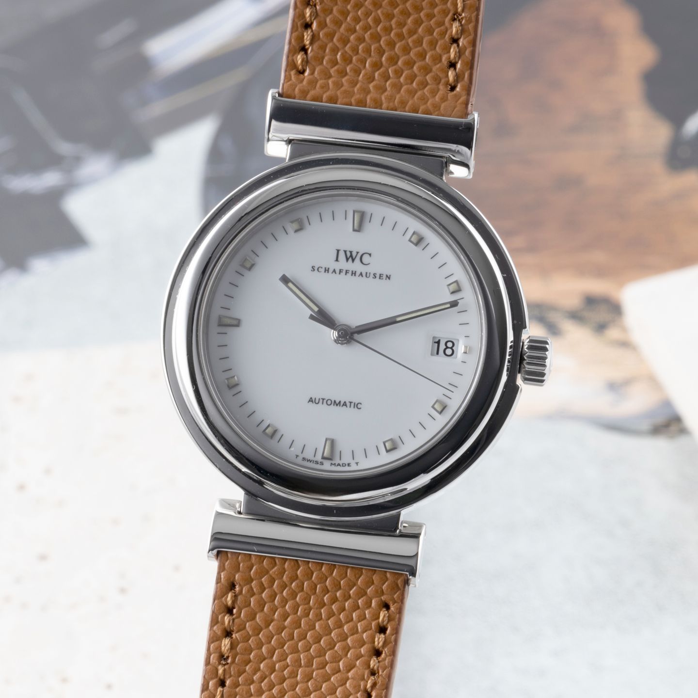 IWC Da Vinci IW352801 (1998) - White dial 37 mm Steel case (3/8)